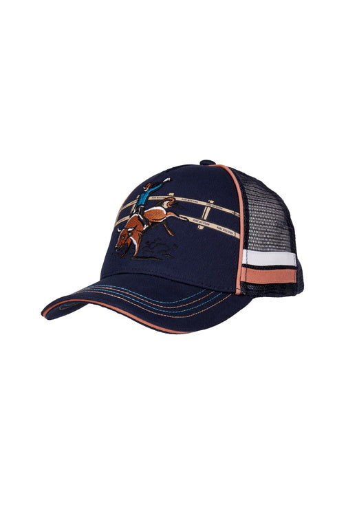 PURE WESTERN KIDS RODEO TRUCKER CAP (NAVY)