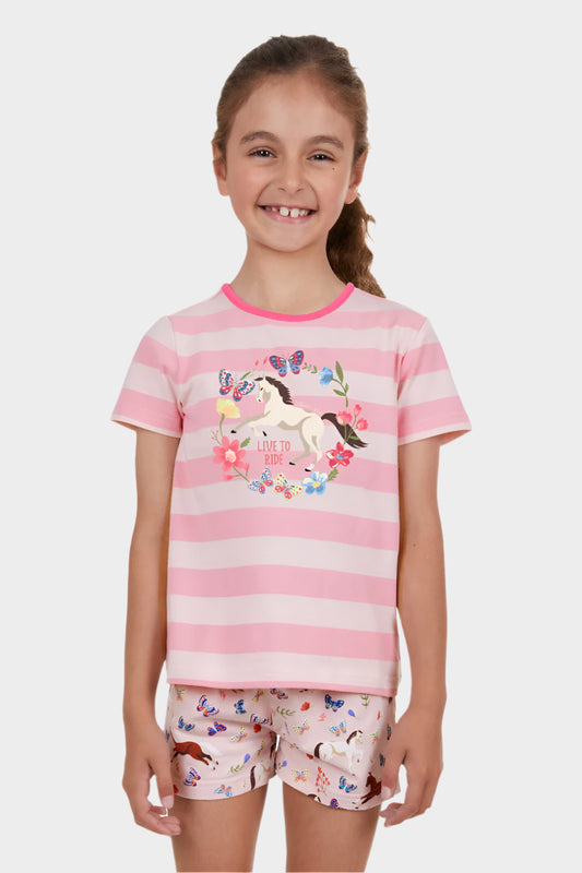 THOMAS COOK GIRLS LIVE TO RIDE PJS (PINK)