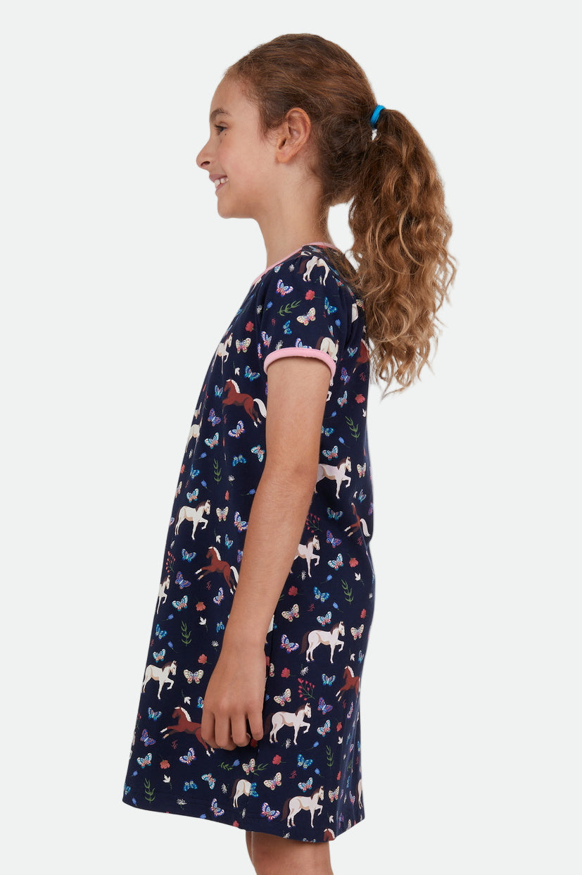 THOMAS COOK GIRLS BUTTERFLY NIGHTIE (NAVY)