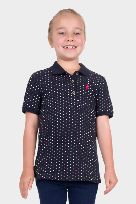 THOMAS COOK GIRLS MAISIE S/S POLO (NAVY)