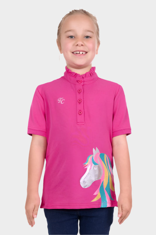 THOMAS COOK GIRLS DORRA S/S POLO (BERRY)