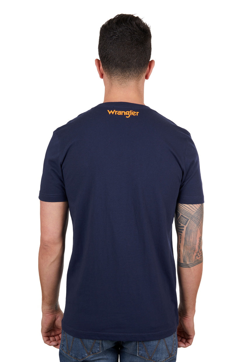 WRANGLER MENS OWEN S/S TEE (NAVY)