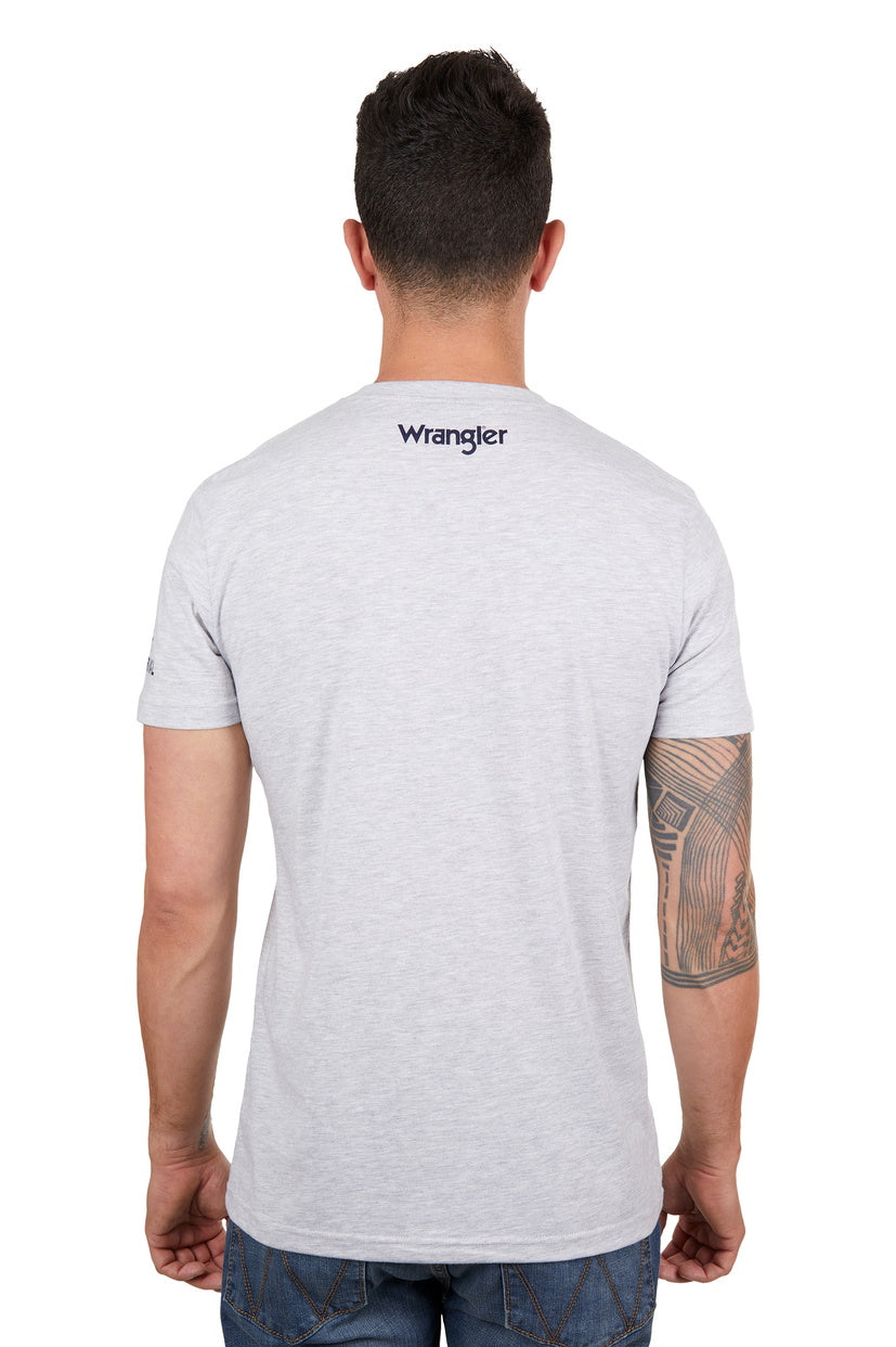 WRANGLER MENS NOAH S/S TEE (WHITE MARLE)