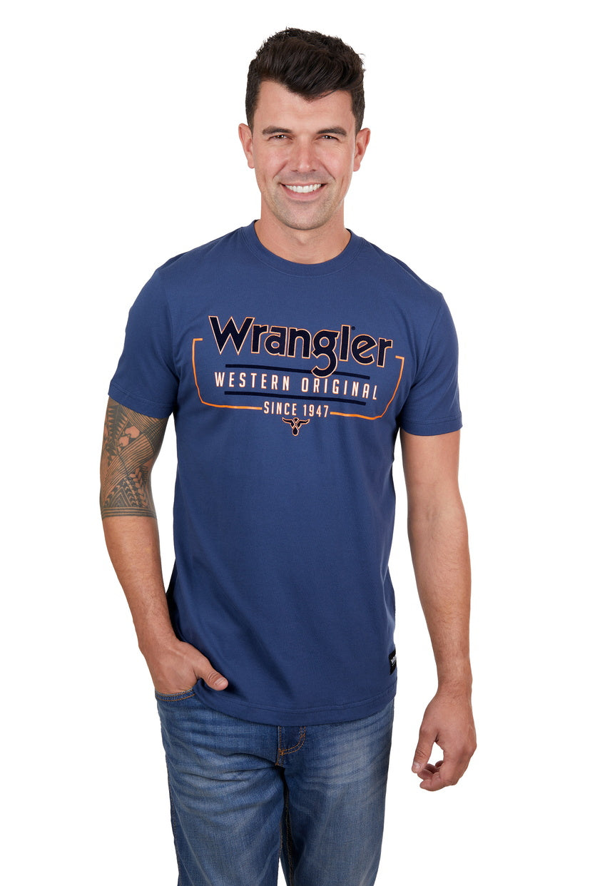 WRANGLER MENS LIAM S/S TEE (DENIM)
