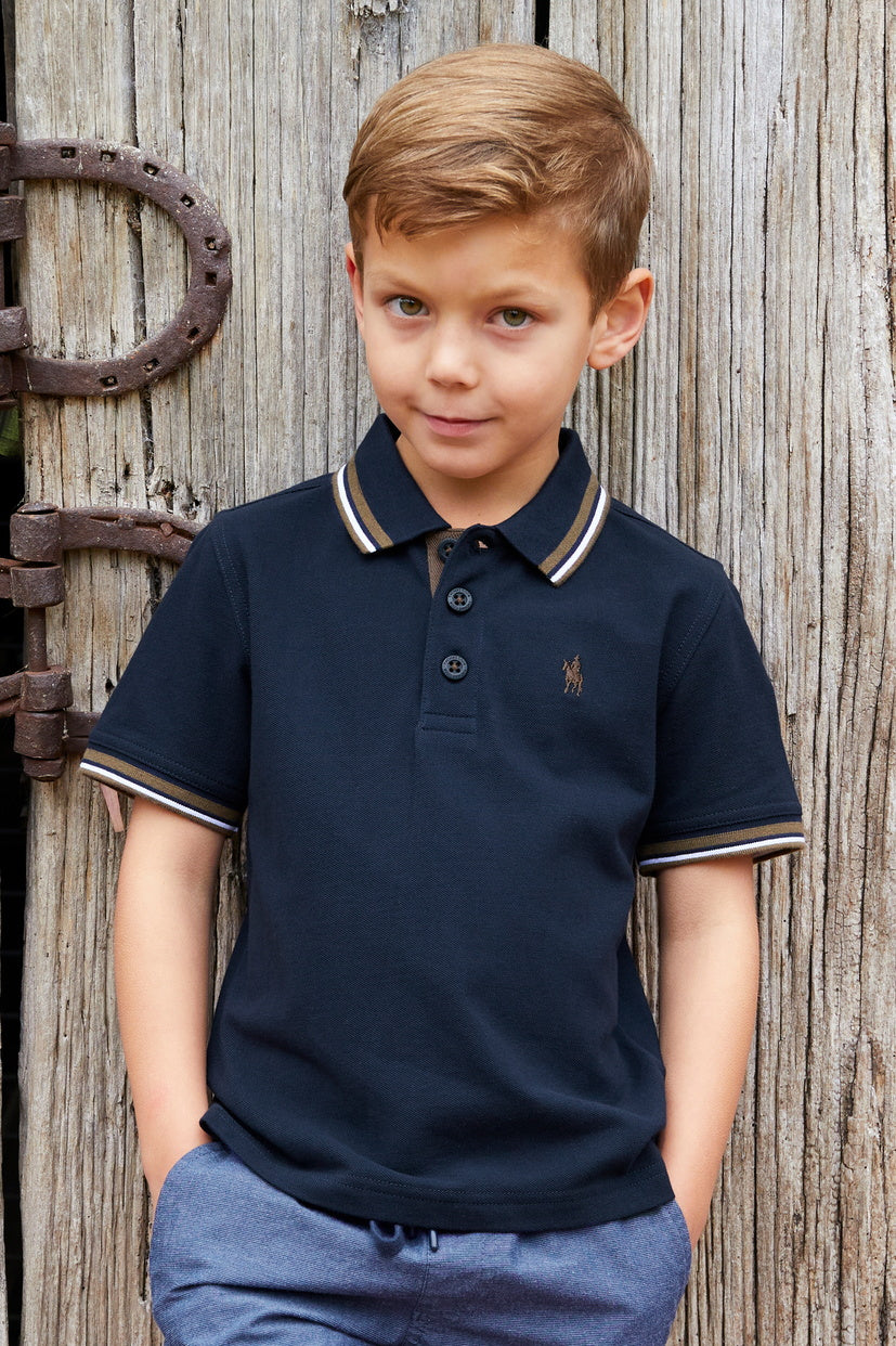 THOMAS COOK BOYS LOGAN S/S POLO (NAVY)