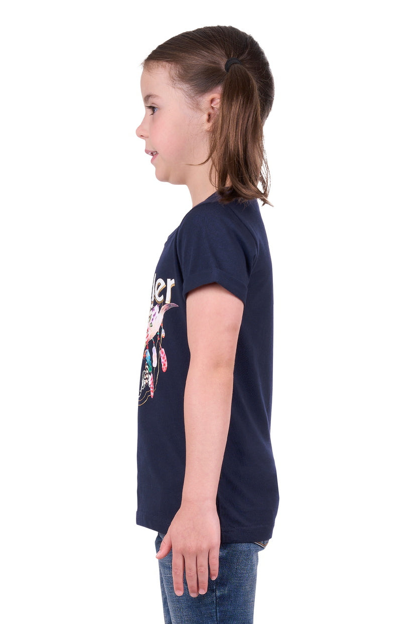 WRANGLER GIRLS EVIE S/S TEE (NAVY)
