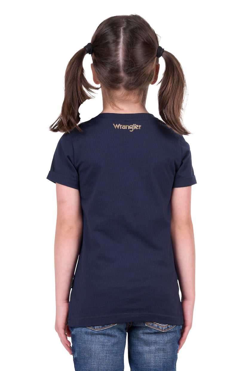 WRANGLER GIRLS EVIE S/S TEE (NAVY)