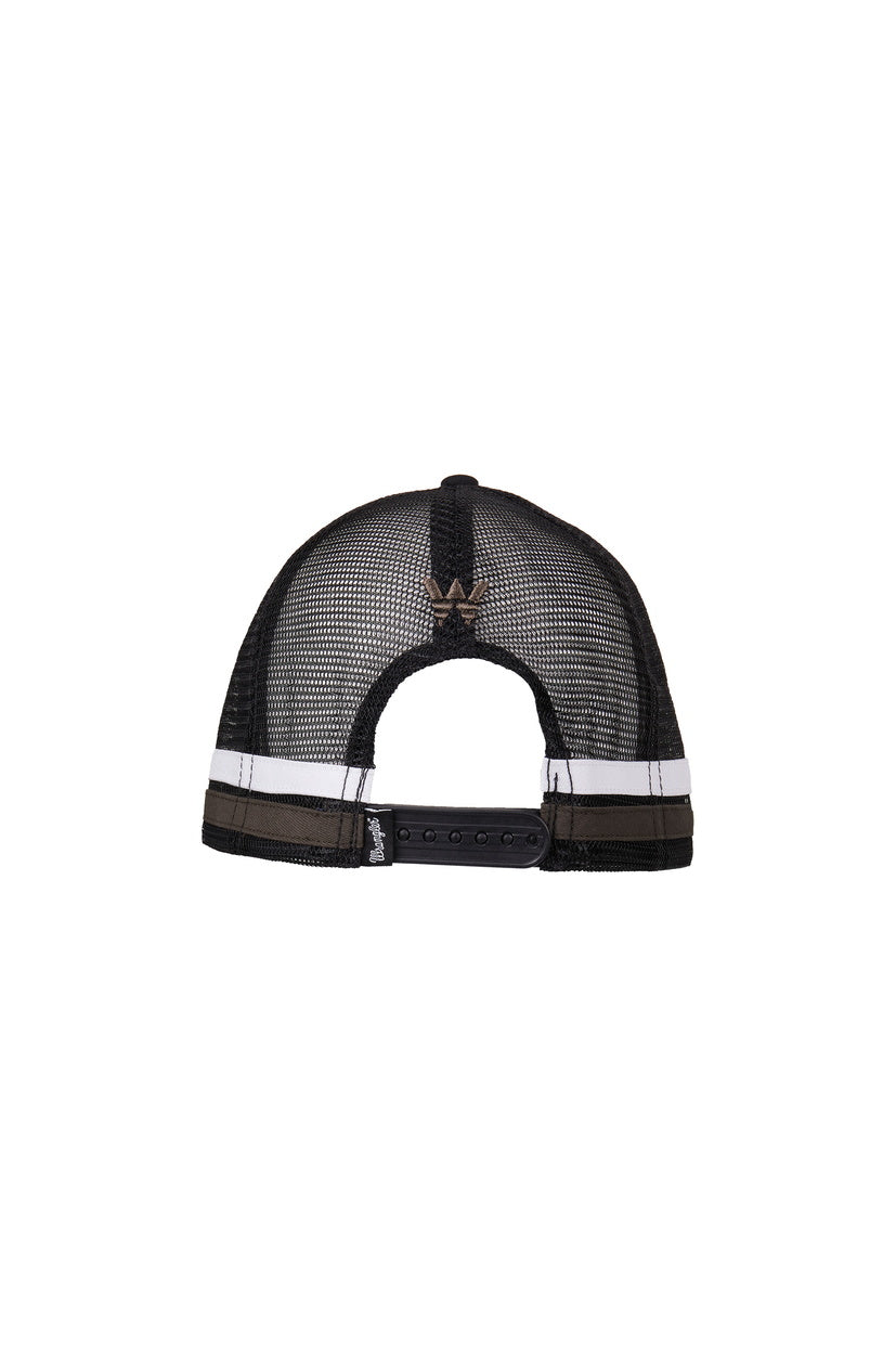 WRANGLER MENS LUKE HP TRUCKER CAP (BLACK)