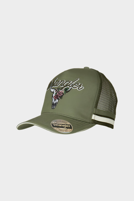 Wrangler Womens Utah HP Trucker Cap (Olive)