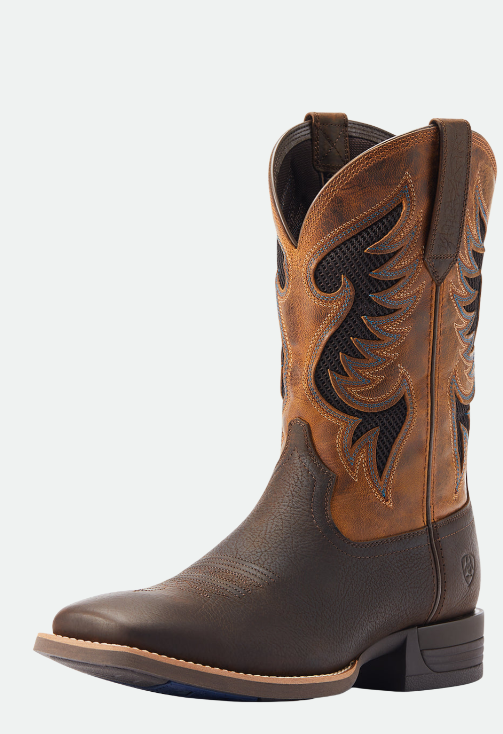 Ariat Men's Cowpuncher VentTEK Cowboy Boot (Dark Brown/Golden Mustard)