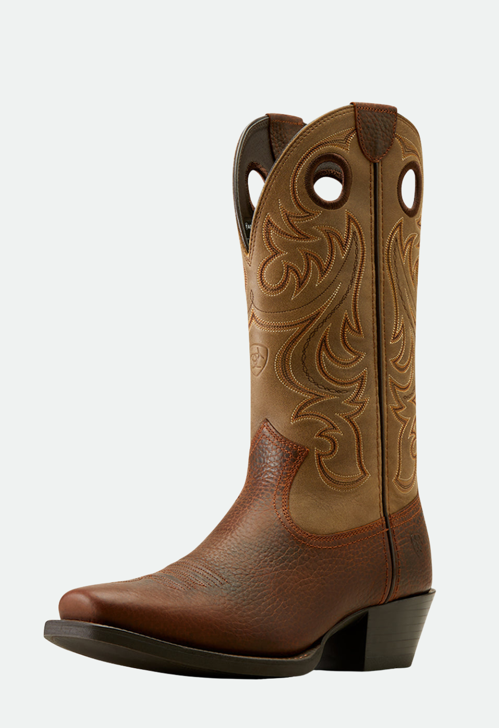 Ariat Men's Sport Square Toe (Brown Oiled Rowdy / Brown Bomber)