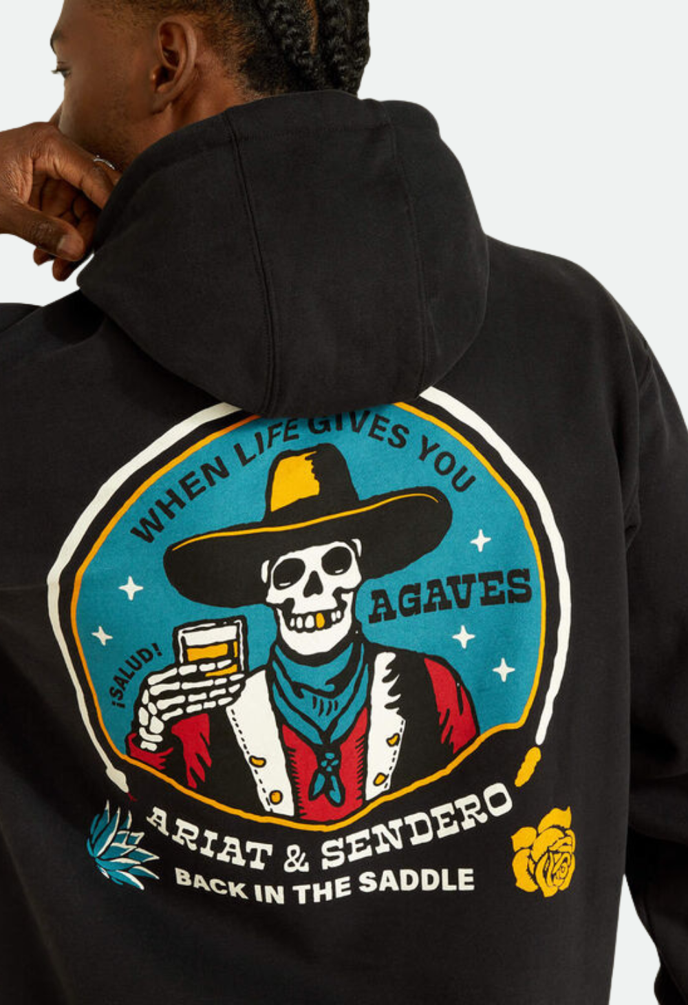 Ariat Men's Sendero When Life Gives You Agaves Hoodie - Black