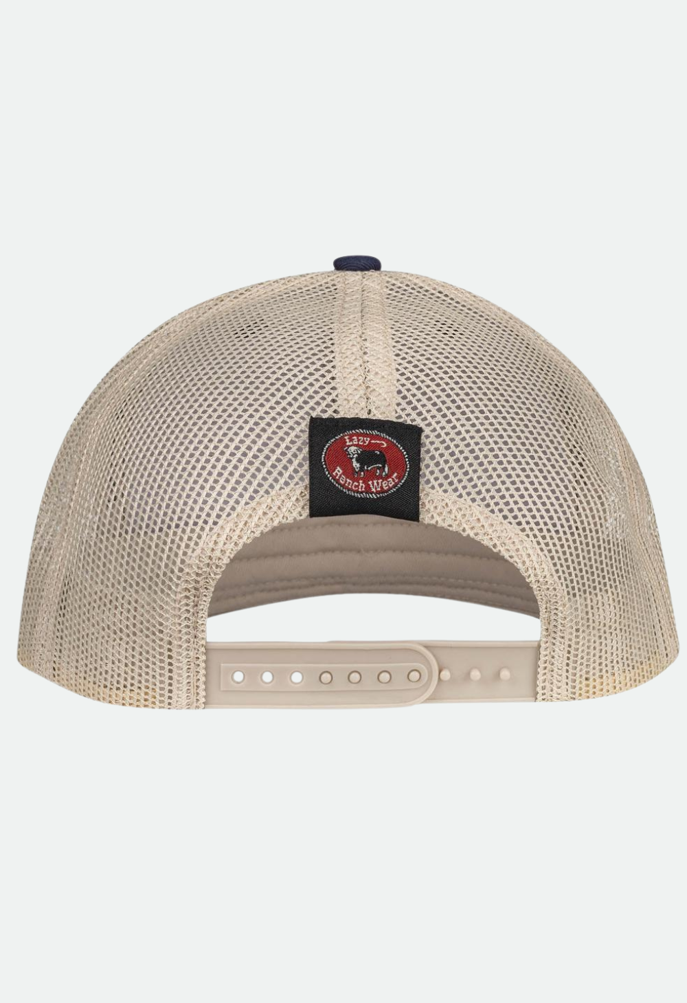 Lazy J Ranch Navy & Tan Serape Sunrise Mid Profile Trucker Hat