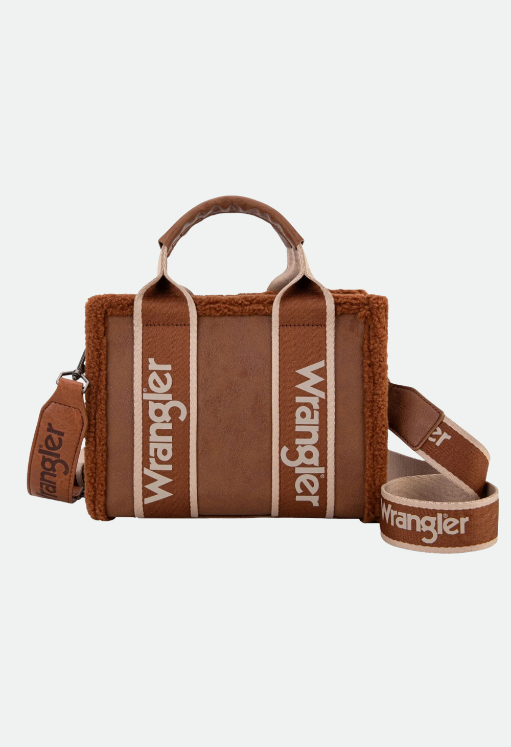 Wrangler Ladies Sherpa Logo Sml Crossbody Bag