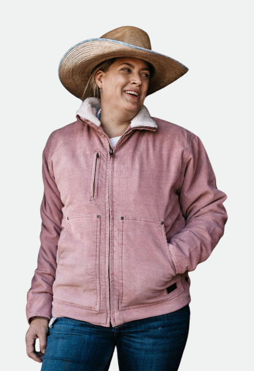 Just Country Adults Diamantina Sherpa Corduroy Jacket