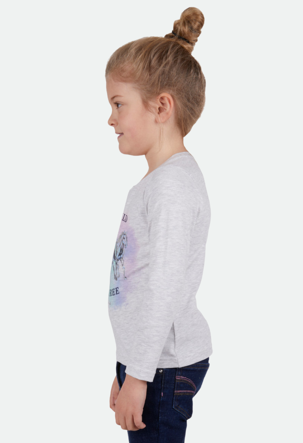 THOMAS COOK GIRLS TILLY L/S TEE (WHITE MARLE) - CLEARANCE – No Exchanges or Refunds