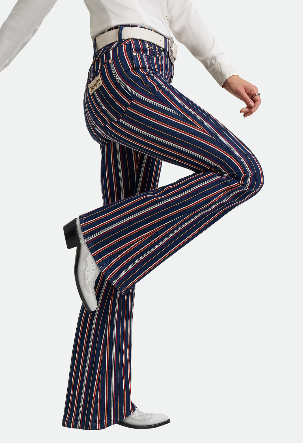 Wrangler x Lainey Wilson Striped Flare Jeans