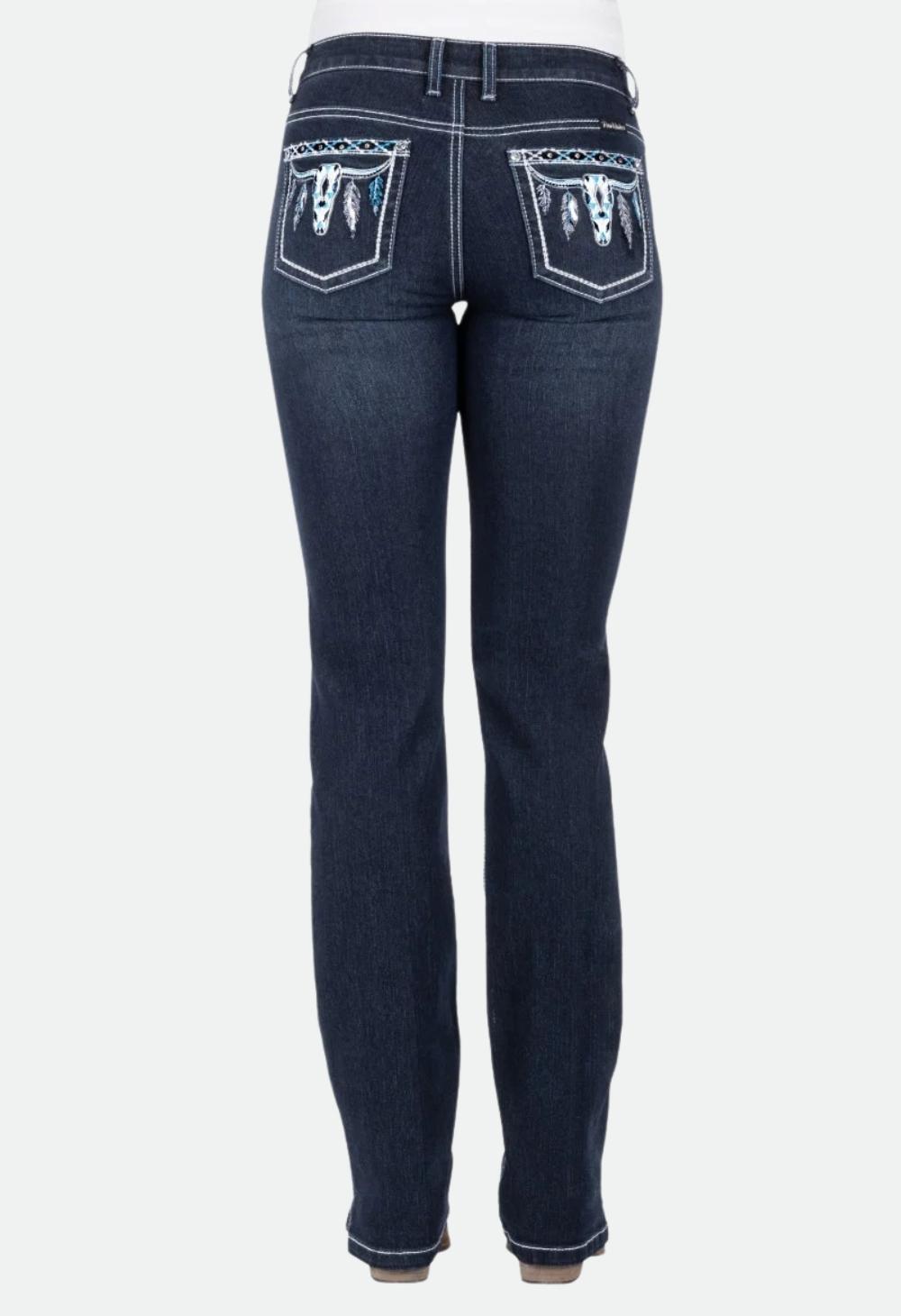 Pure Western Women's Raina Straight Leg Jean 34Leg