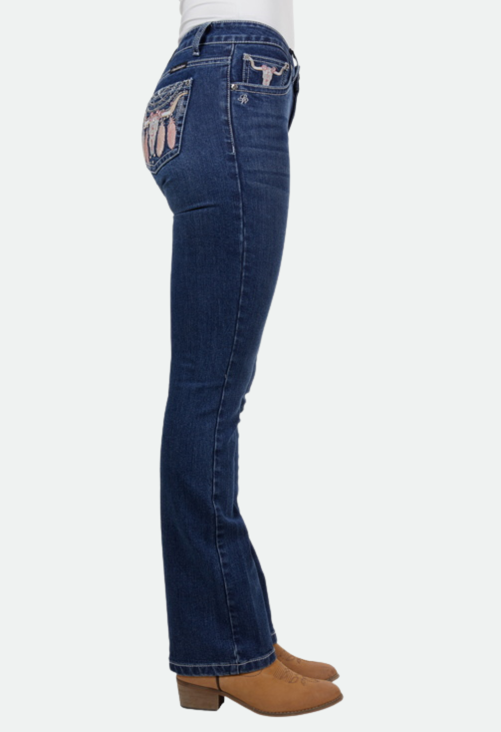 Pure Western Women's Ava Boot Cut Jean 32L (Indigo)