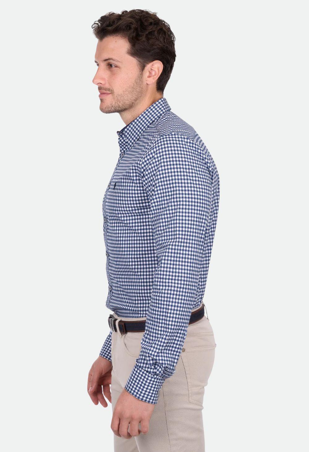 Thomas Cook Men’s Anthony Check Tailored Long Sleeve Shirt