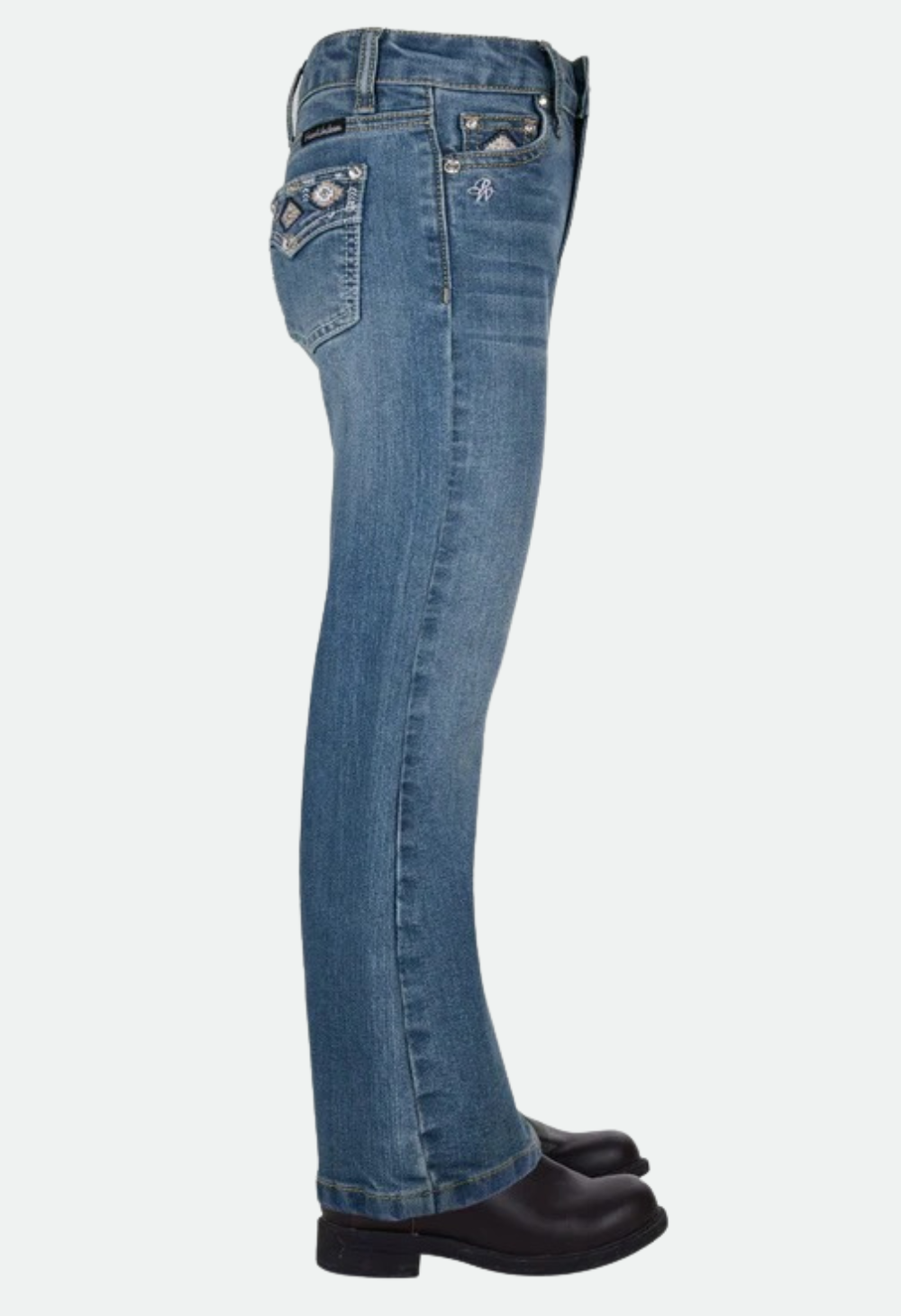 PURE WESTERN GIRLS GIA BOOT CUT JEAN (RETRO BLUE)