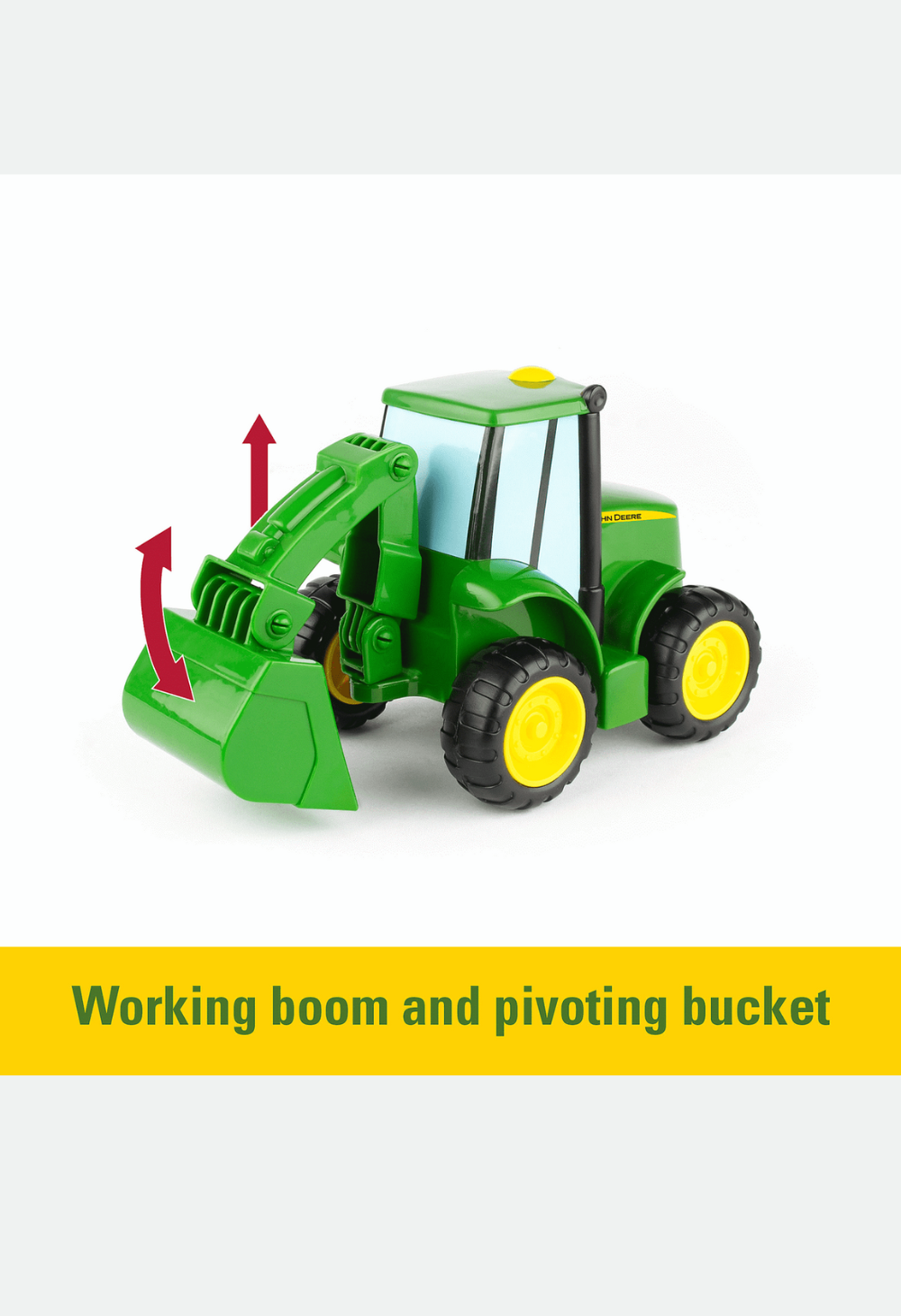 John Deere Lights & Sounds Farmin' Friends Toy Hauling Set with Truck and Backhoe Tractor