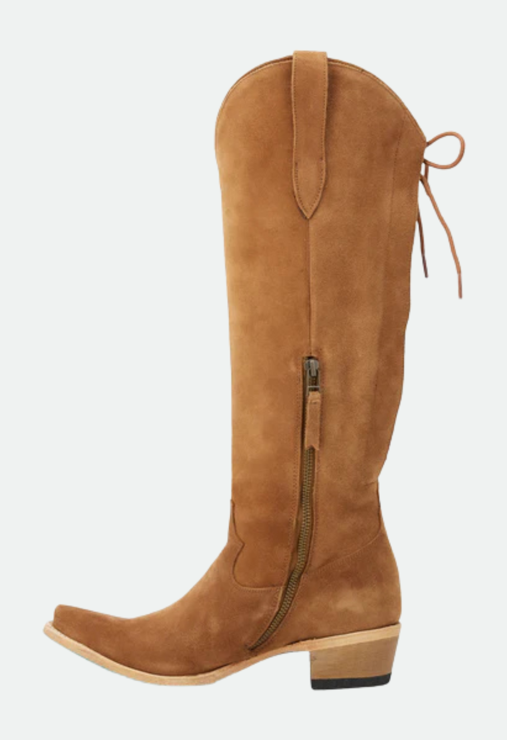Lane Boots Olivia Jane Knee High Corset - Toffee Suede