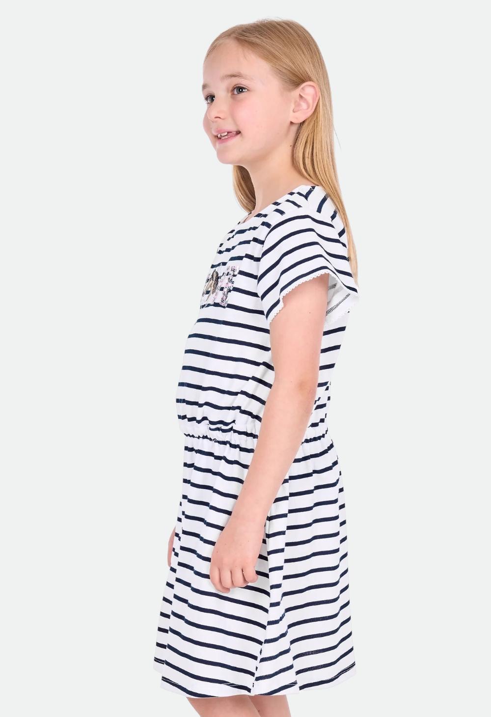 Thomas Cook Girls Krissy Dress - Navy/White