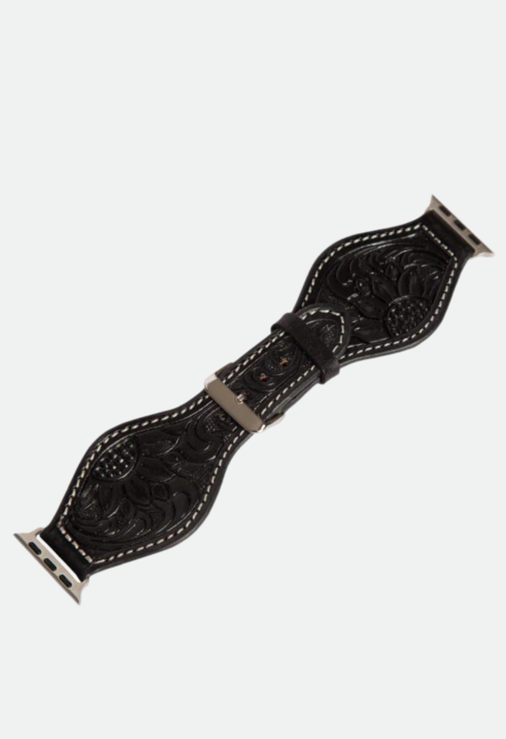 The Design Edge Women's Tooling Leather Rounded Apple Watch Strap – WS101