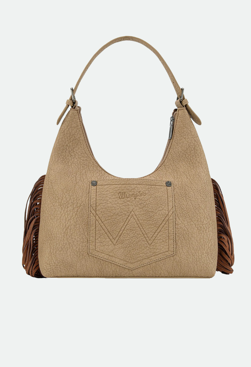 Wrangler Ladies Tooled Fringe Shoulder Bag
