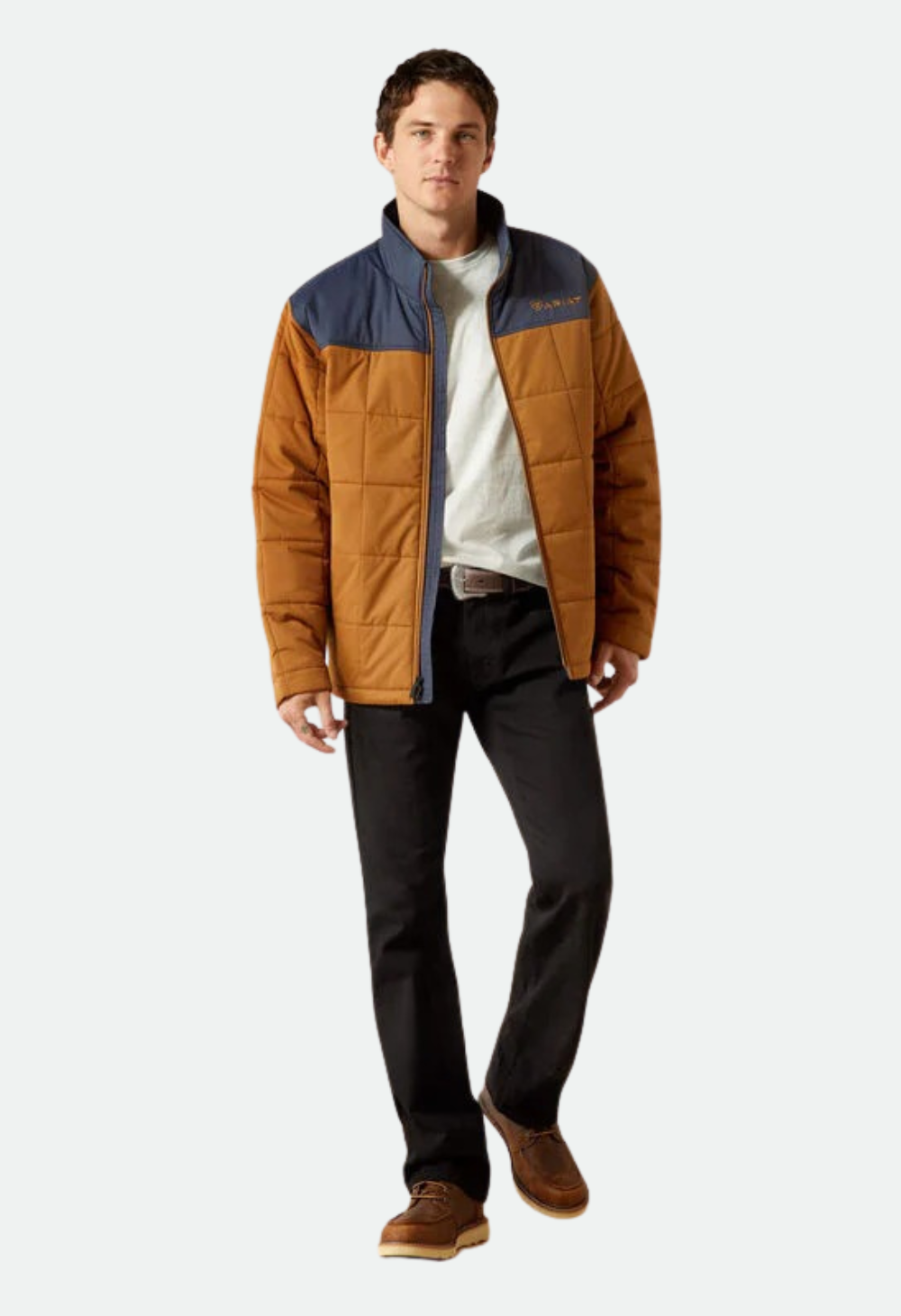 Ariat Men's Crius Insulated Jacket -  Blue Nights/Almond Khaki