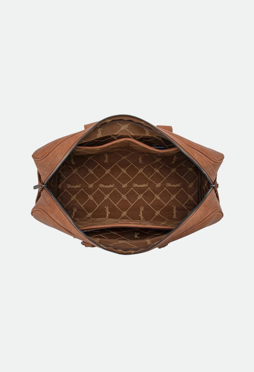 Wrangler Ladies Whipstitch Duffle Bag - Tan