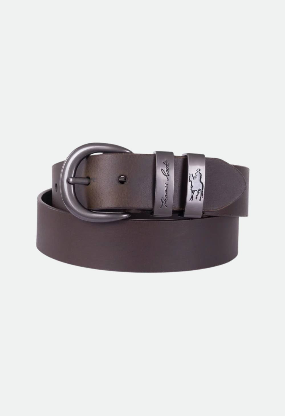 THOMAS COOK GUNMETAL TWIN KEEPER BELT