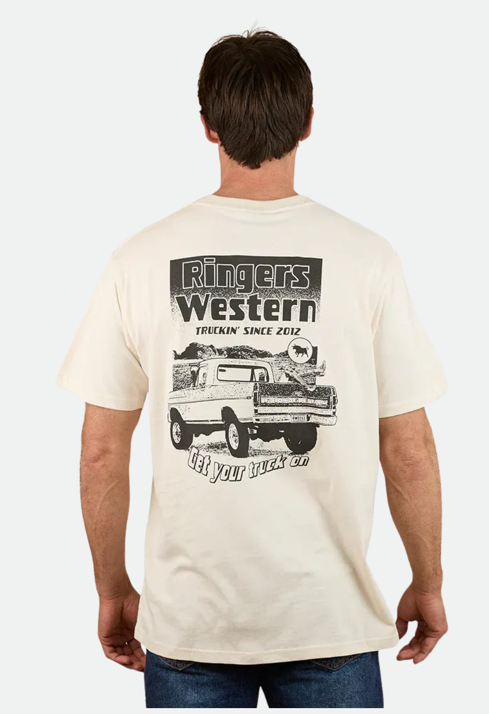 Ringers Western Men’s Loose Fit Graphic T-Shirt – Get Your Truck On
