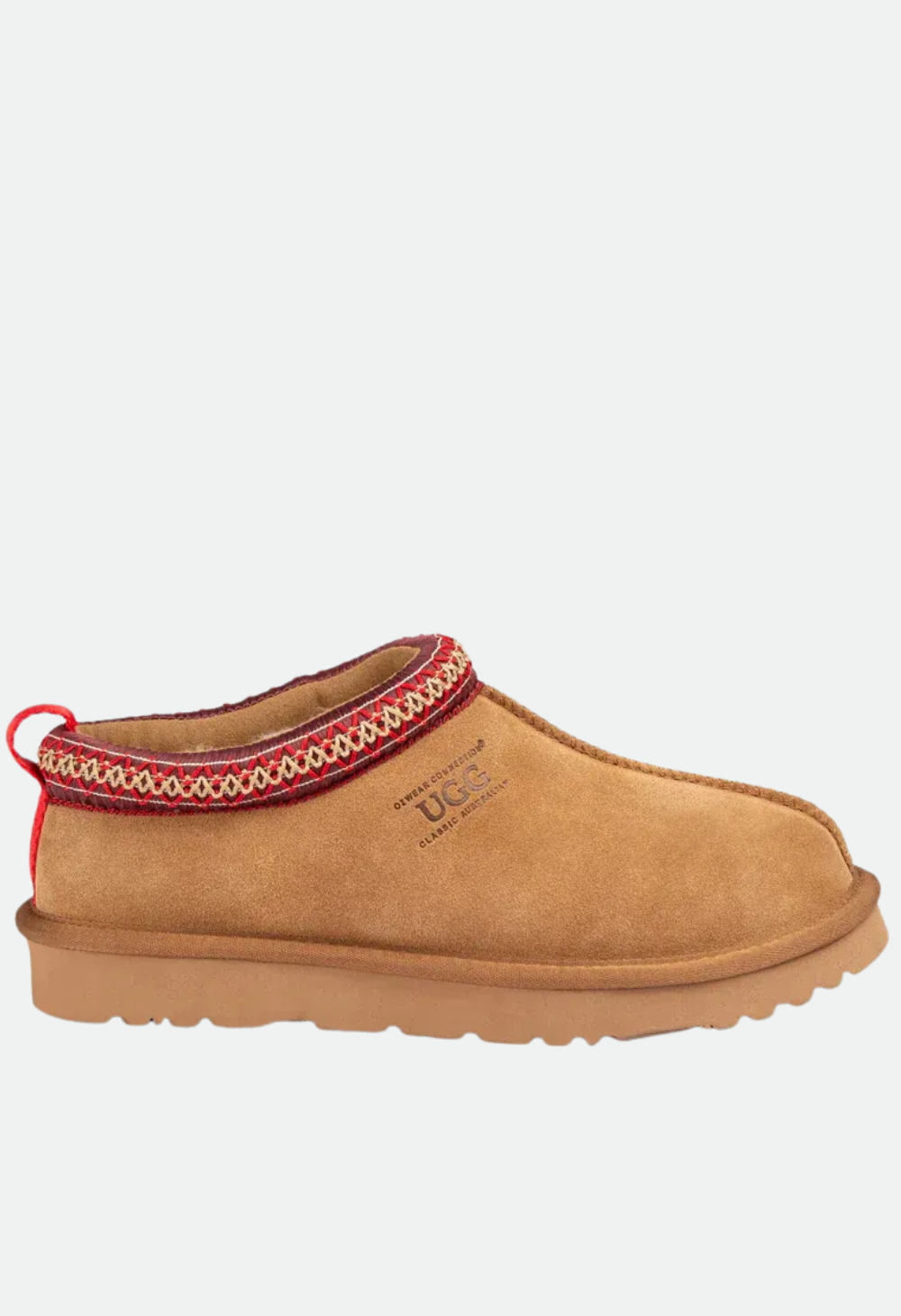 Ozwear Sydney Unisex Slipper (Water Resistant) - Chestnut/Red