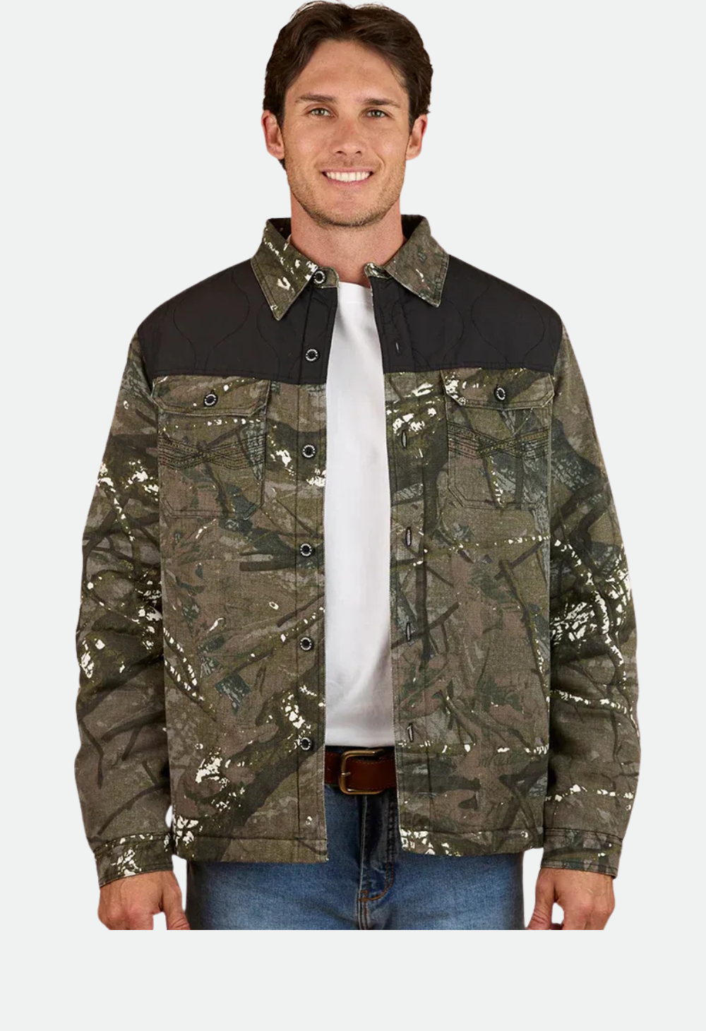 Ringers Western Mens Highfields Jacket - Black Camo
