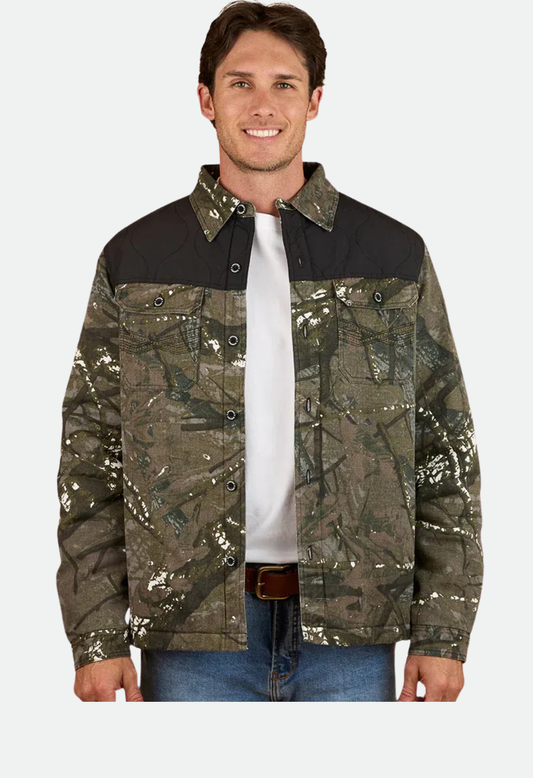 Ringers Western Mens Highfields Jacket - Black Camo