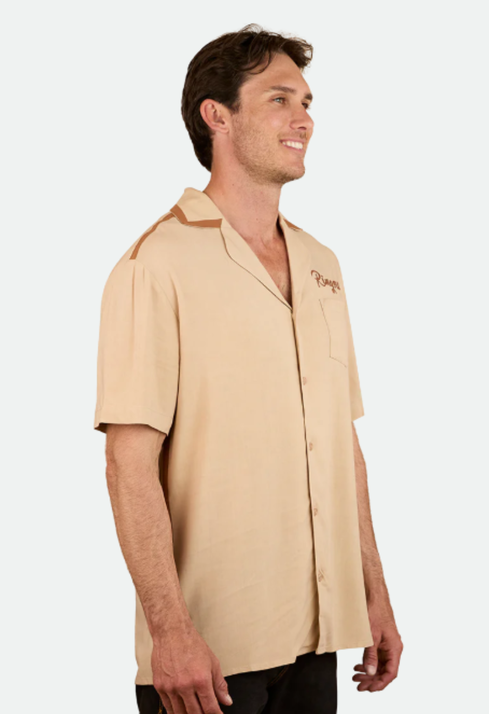 Ringers Western Carter Mens Pub Shirt - Dark Sand