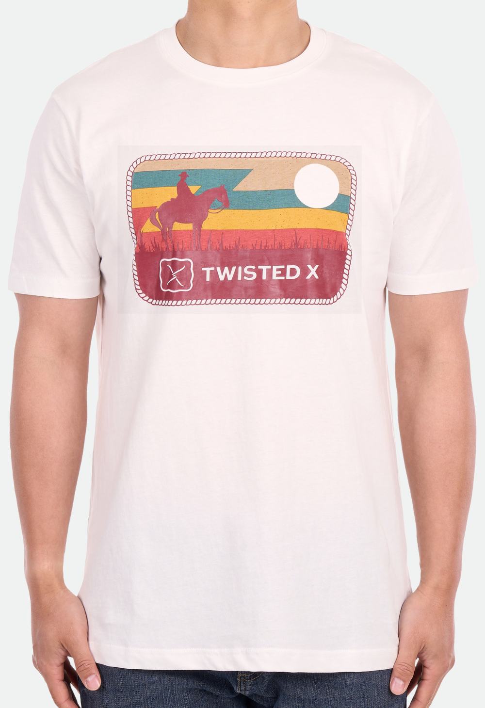 Twisted X Men's Alex Short Sleeve Tee - Off White