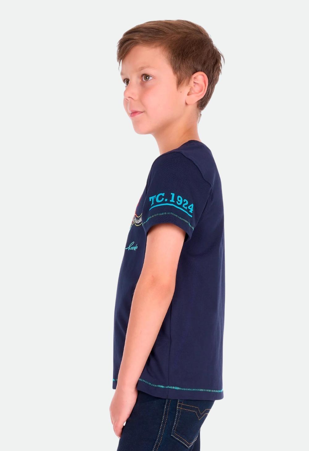Thomas Cook Boys Terry Short Sleeve Tee - Navy