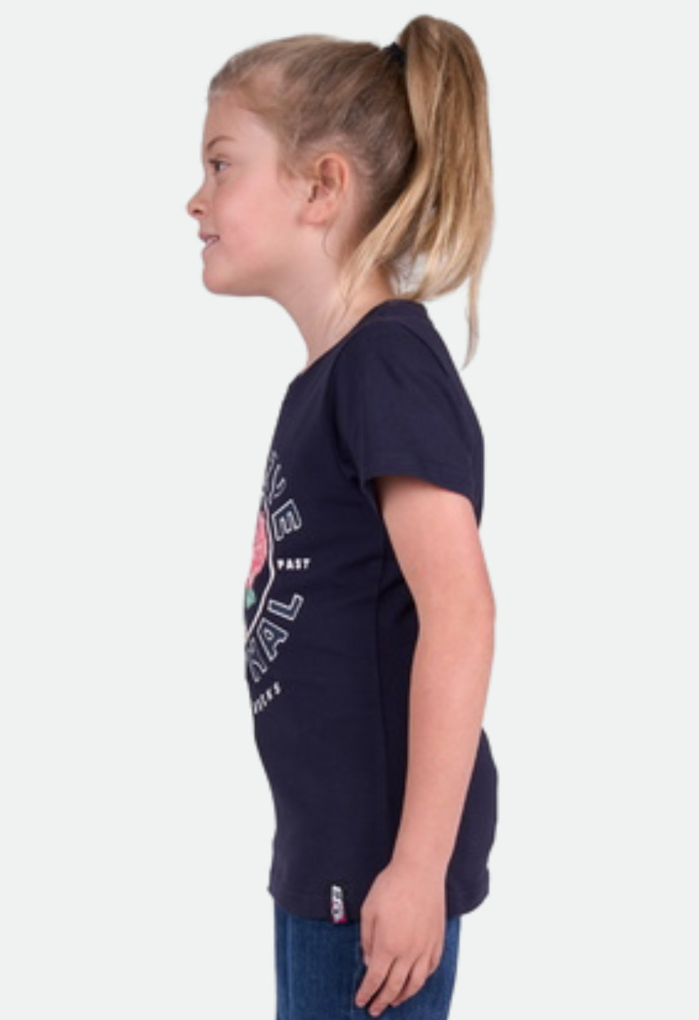 Bullzye Girls Rose S/S Tee (NAVY) – No Exchanges or Refunds