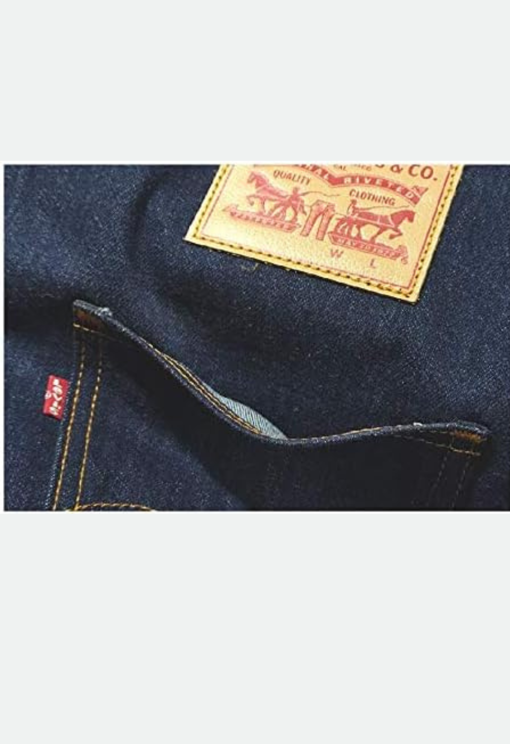 Levis 77170-0469 Denim Tote Bag, With Inner Pockets, Indigo Unisex, indigo