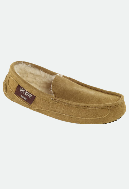 Wild Goose Men's Trendy Sheepskin Moccasin
