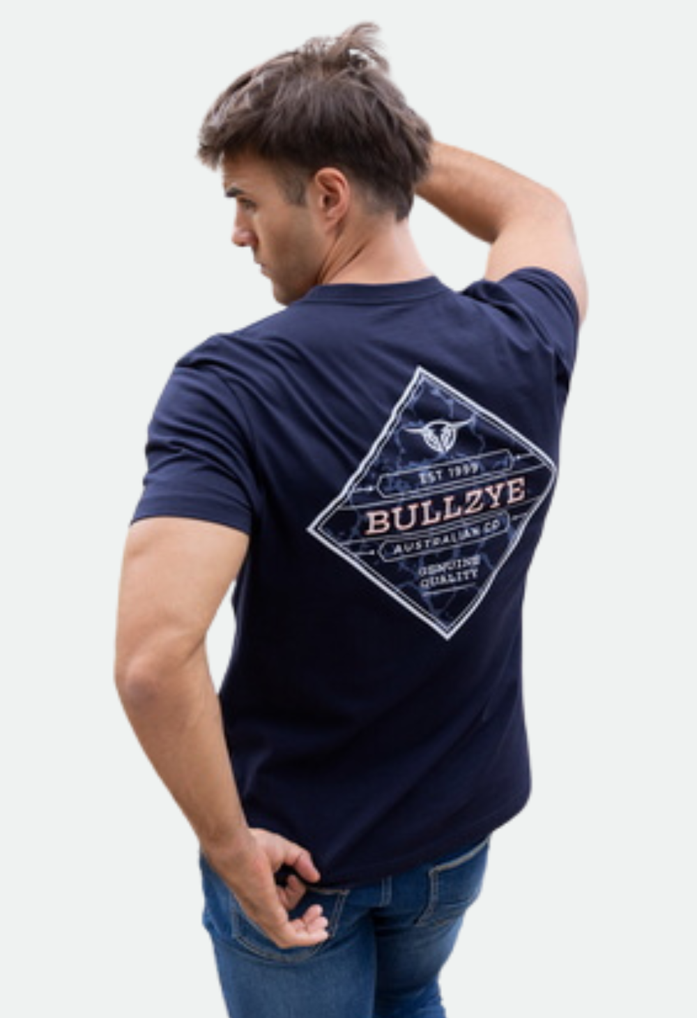 BULLZYE MENS TONY SHORT SLEEVE TEE - NAVY