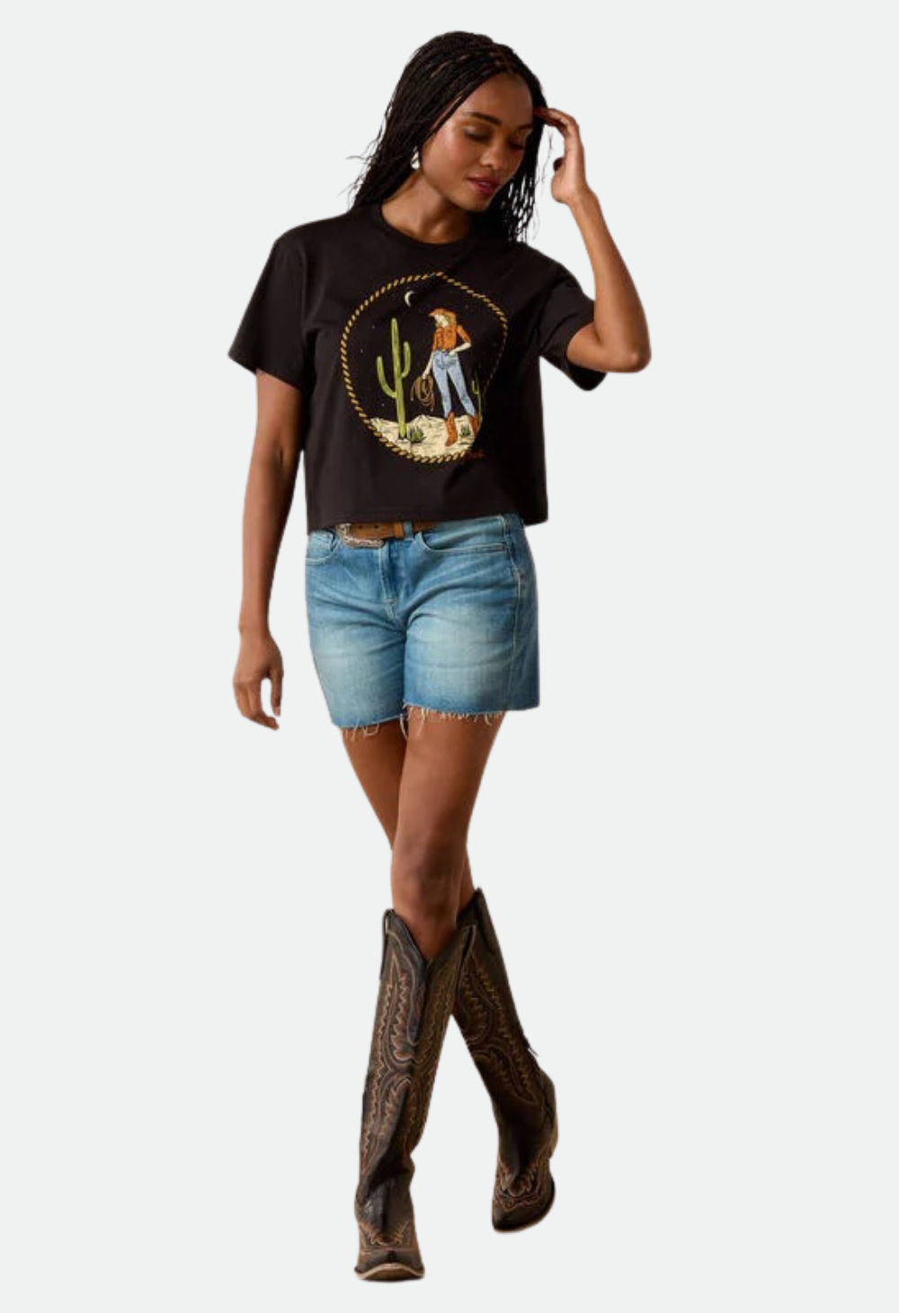 Ariat Women's Night Sky Cowgirl T-Shirt - Black