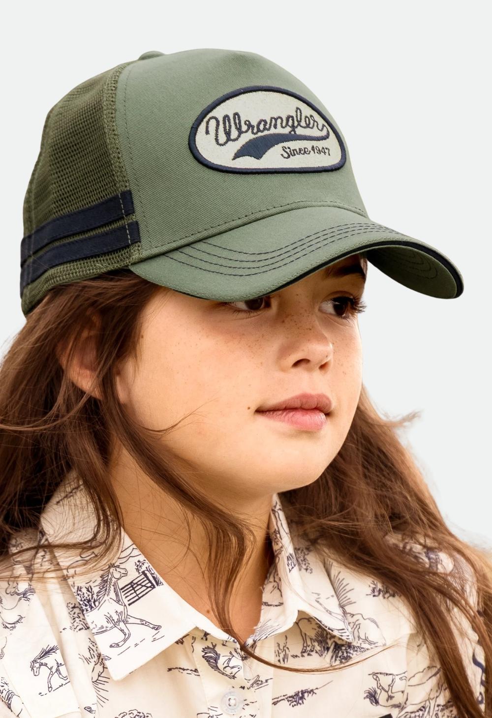 Wrangler Girl's Aneta Trucker Cap - Khaki Marle