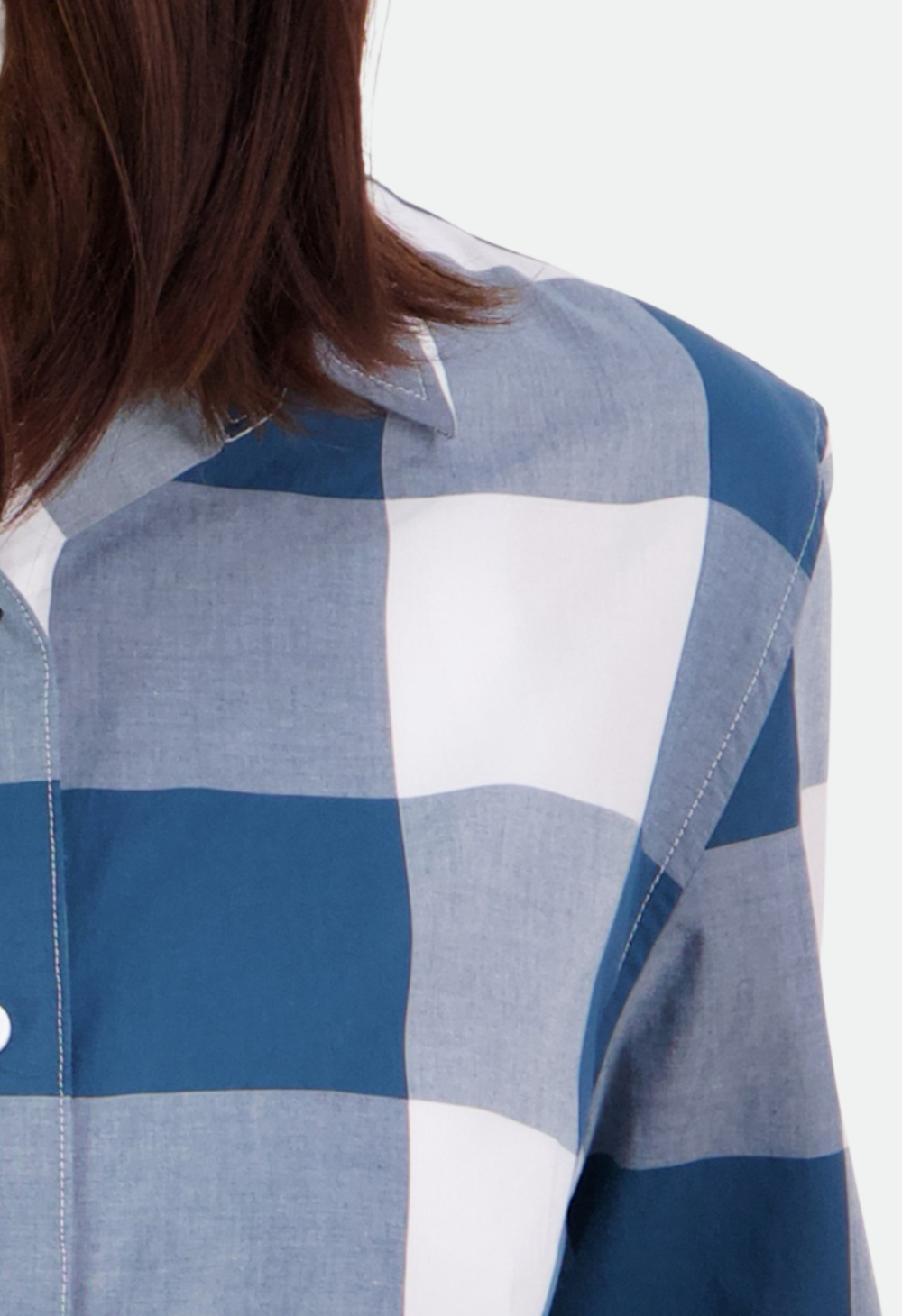 Swanndri Women's Coromandel Long Sleeve Shirt Tidal Teal White – No Exchanges or Refunds