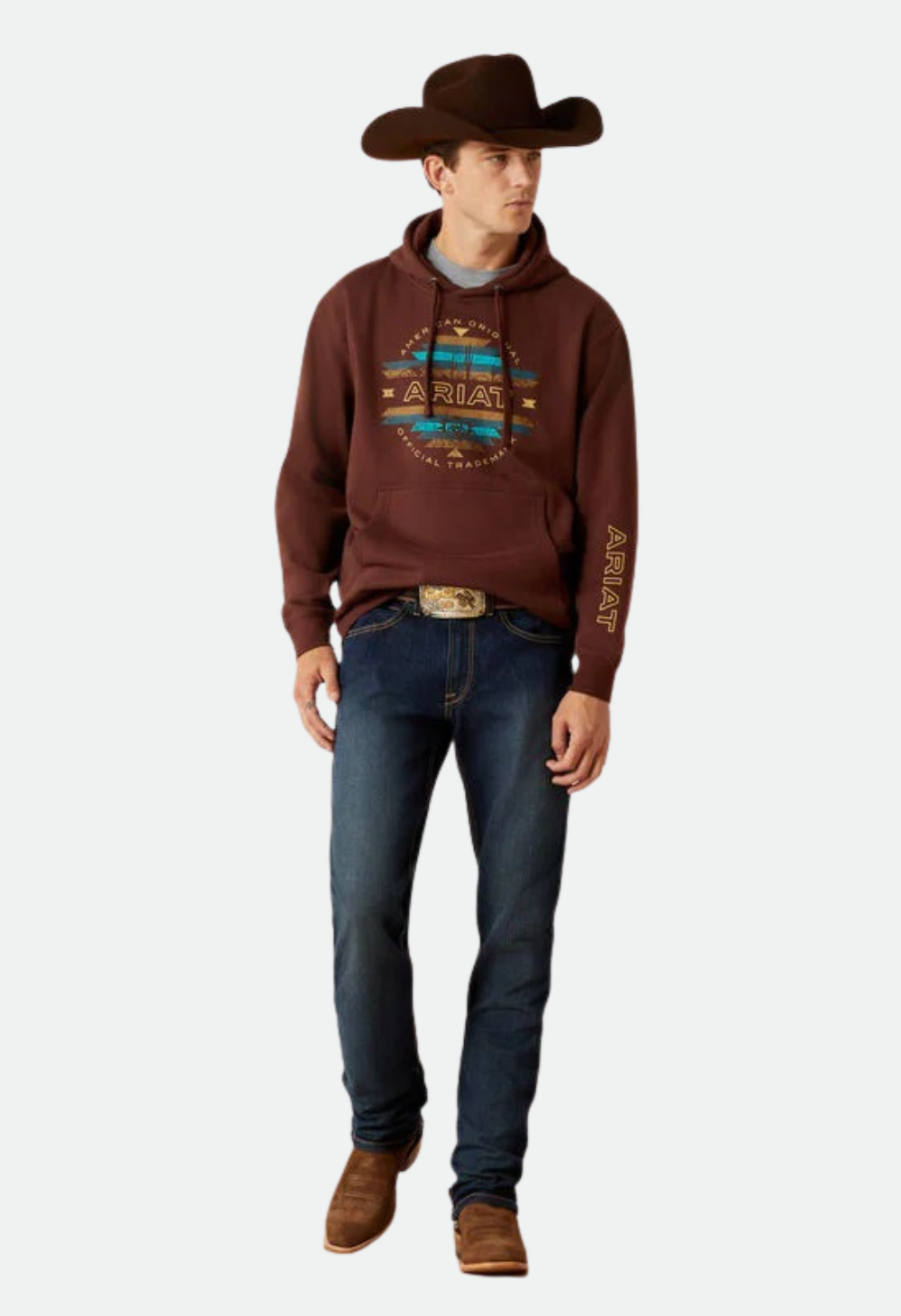 Ariat Men's Carlsbad Canyon Hoodie - Brown