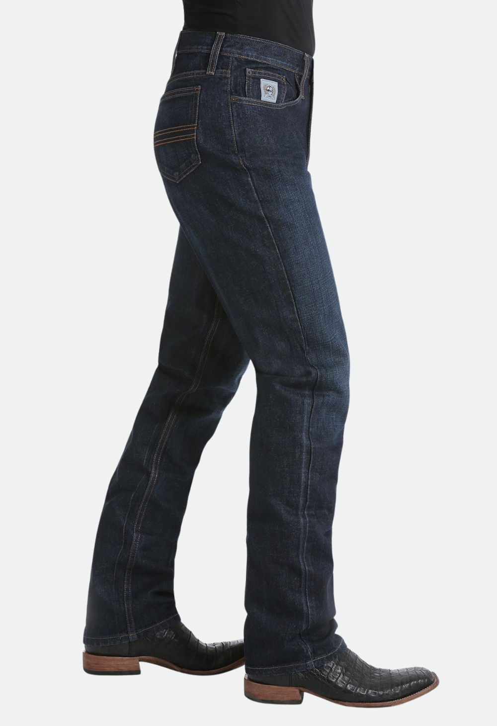 CINCH MEN'S SLIM FIT SILVER LABEL - DARK STONEWASH 34 LEG