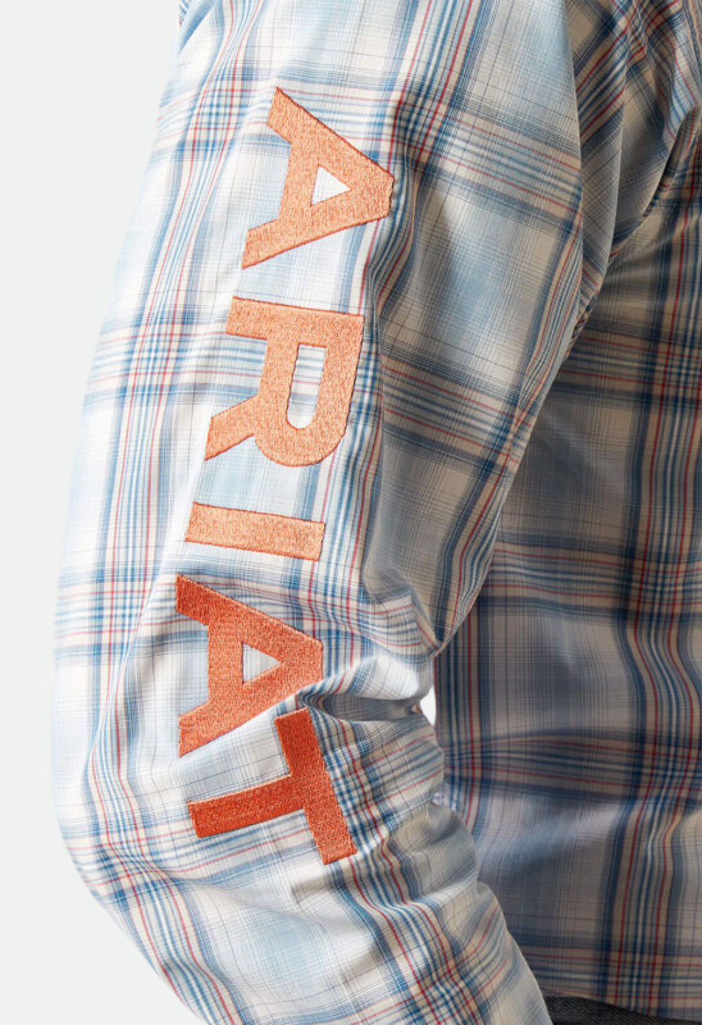 Ariat Men's Pro Series Team Finnegan Classic Fit Shirt -  BLUE/ORANGE